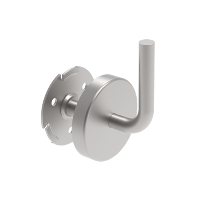 Handlaufhalter mit Cliprosette V2A, 70x2mm, 3 Bohrungen