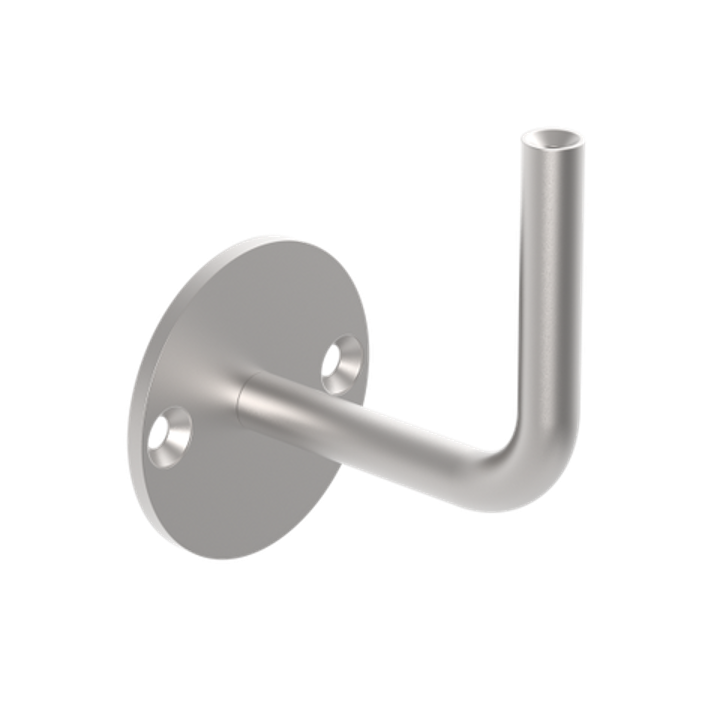 Handlaufhalter mit Innengewinde M6 V2A, 66x4mm, 2 Bohrungen gesenkt