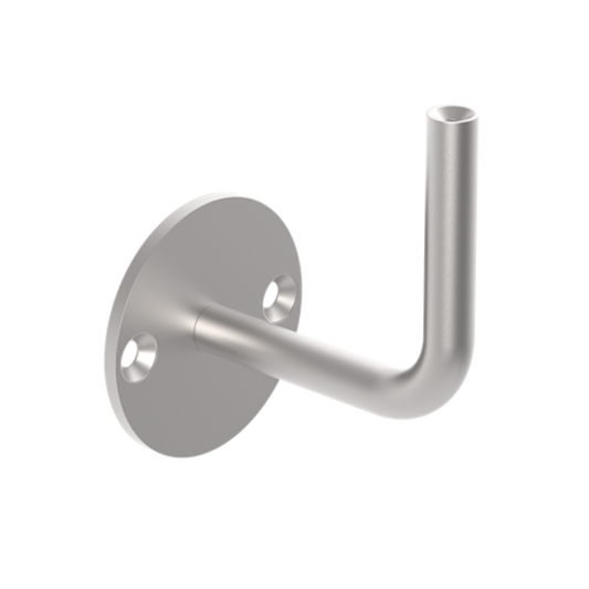 Handlaufhalter mit Innengewinde M6 V2A, 66x4mm, 2 Bohrungen gesenkt