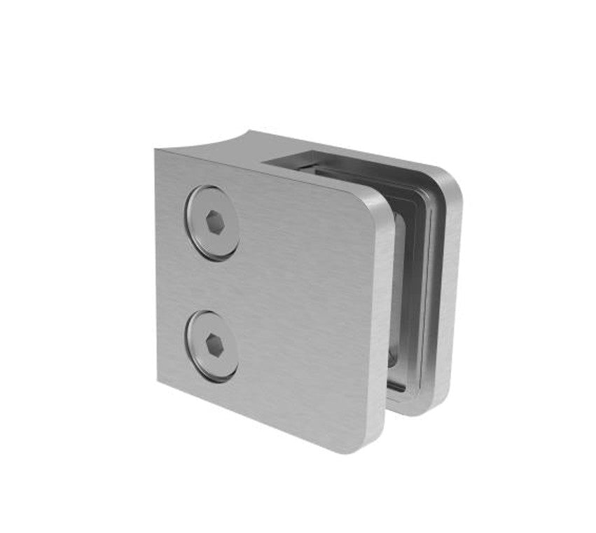 Glasklemme eckig 45x45mm ohne Sicherung – Edelstahl V2A/V4A/Zink, mit abP