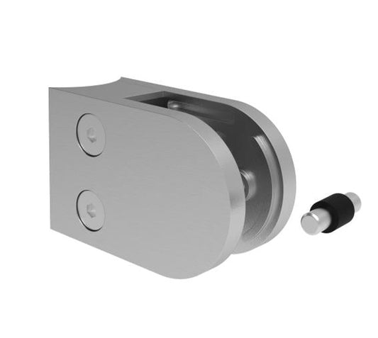 Glasklemme halbrund 63x45mm – Edelstahl V2A/V4A/Zink, mit abP