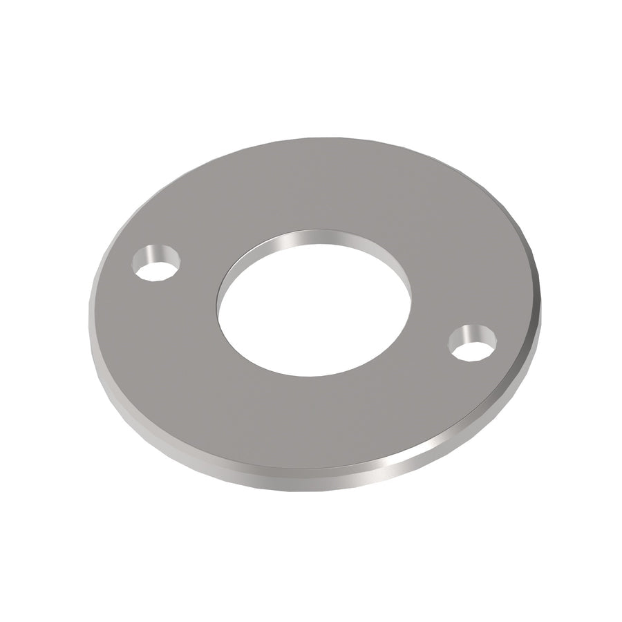 Edelstahl Ronde V2A 100x6mm für Rohr 42,4mm 2 Loch