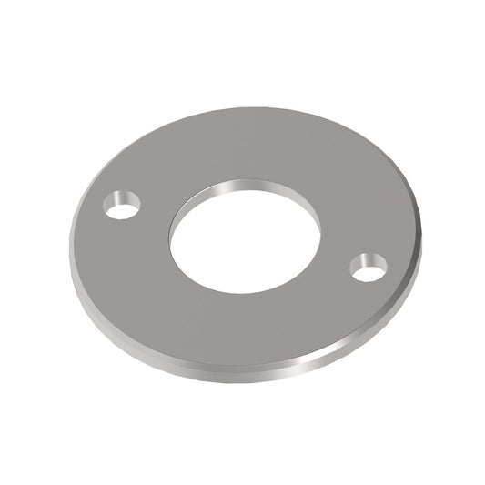 Edelstahl Ronde V2A 100x6mm für Rohr 42,4mm 2 Loch