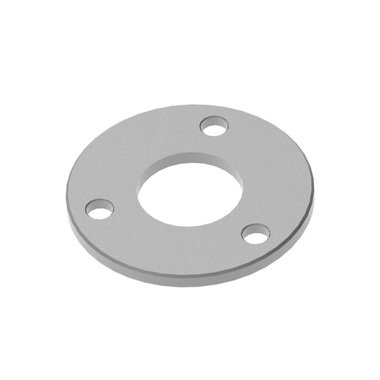 Edelstahl Ronde V2A 100x6mm für Rohr 42,4mm 3 Loch