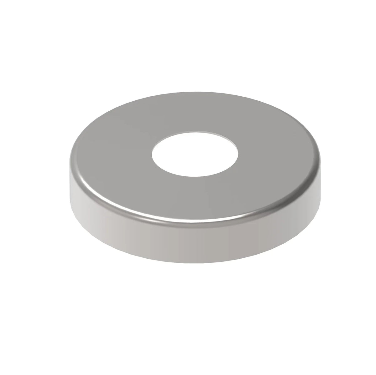 Edelstahl Abdeckrosette Rund V2A mit Mittelloch