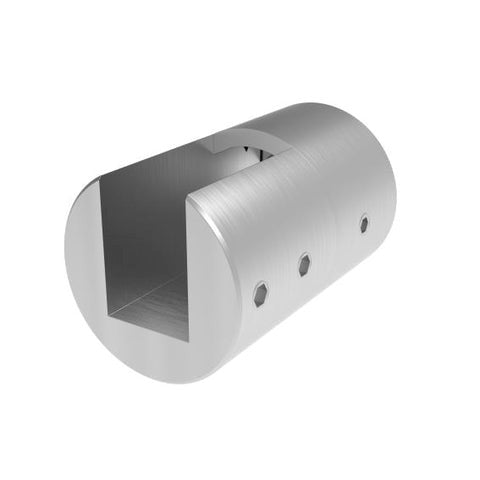 Glashalter V4A Anschluss flach, Ausführung links
